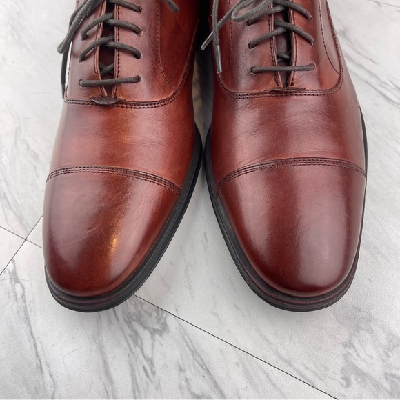 Cole Haan Men\'s Brown Cap-Toe Leather Dress Shoes main image 14